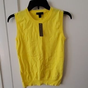 J Crew bright yellow Jackie shell XS